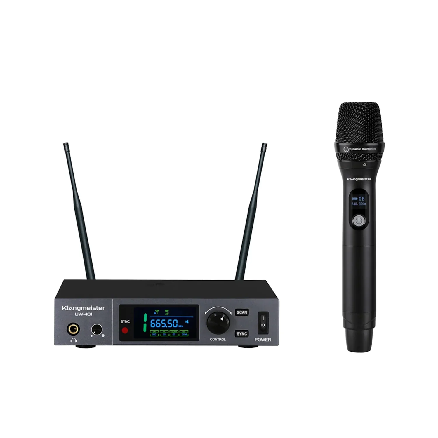 Klangmeister UW-401E UHF Şebekesiz Tek El Telsiz Mikrofon