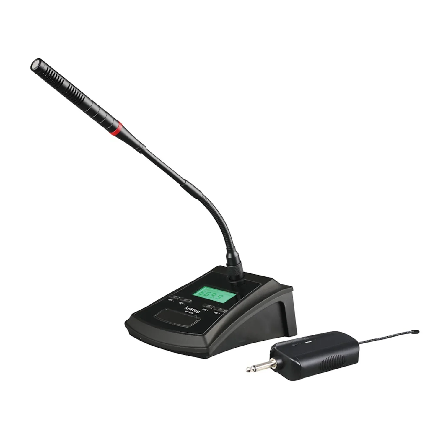 Klangmeister U3101M Model UHF Şebekesiz Masaüstü Telsiz Mikrofon