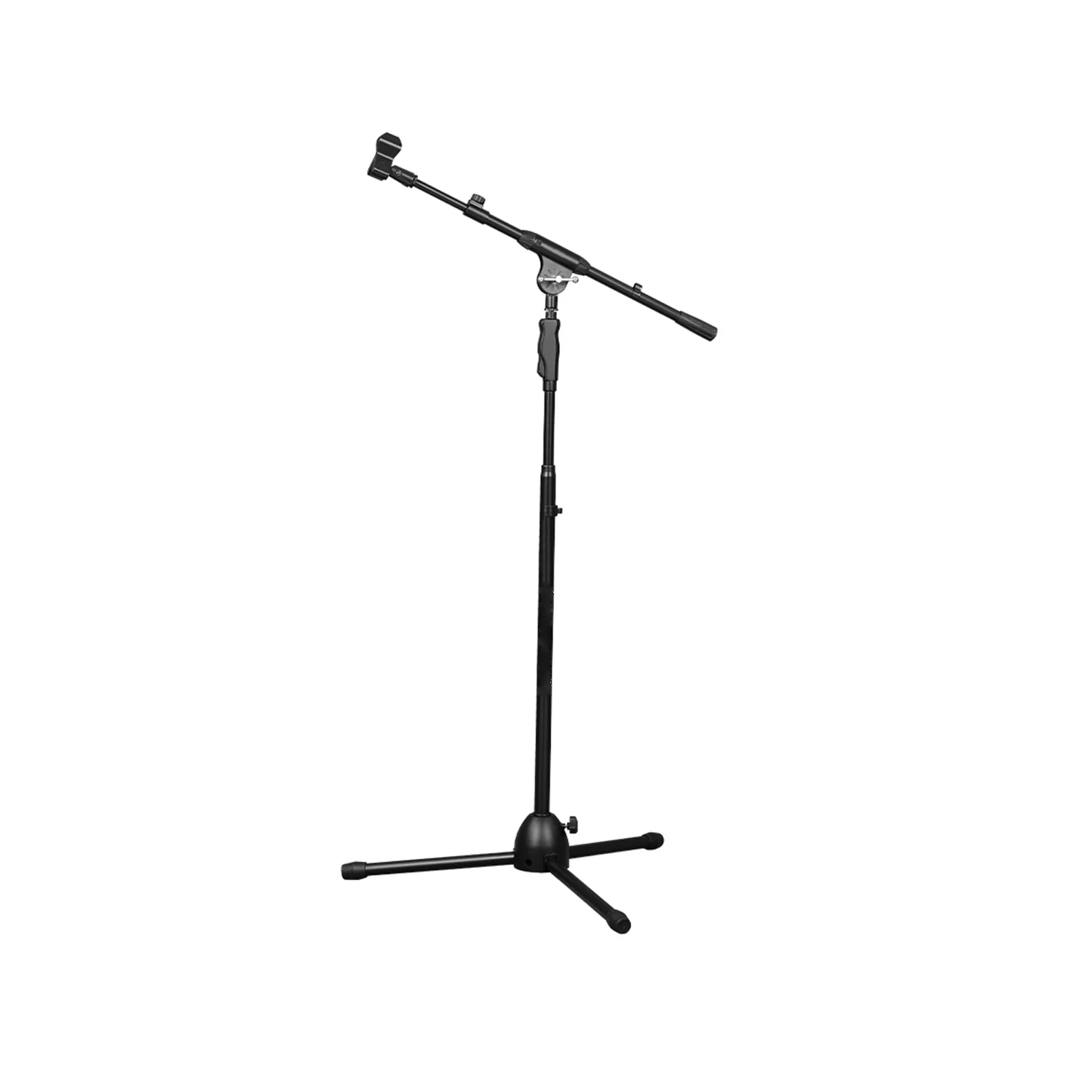 Klangtech STM-105 Ayarlanabilir 110-175cm Yükseklik Yaylı Siyah Boy Akrobat Mikrofon Sehpası
